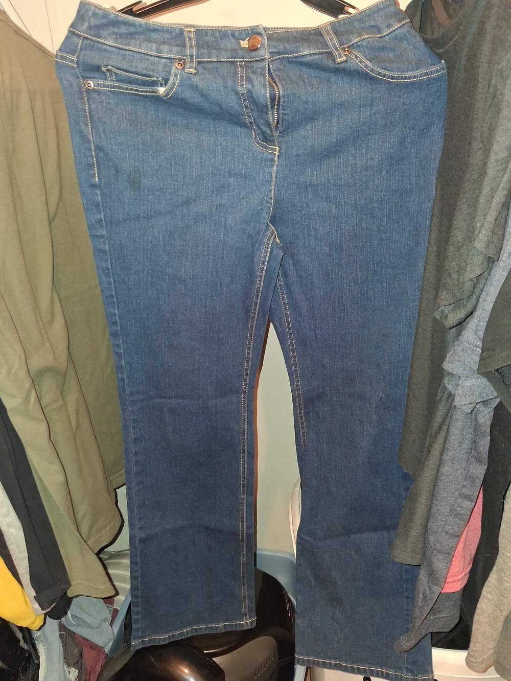 Jones New York Women's Boot Cut Jeans - Dark Blue Wash